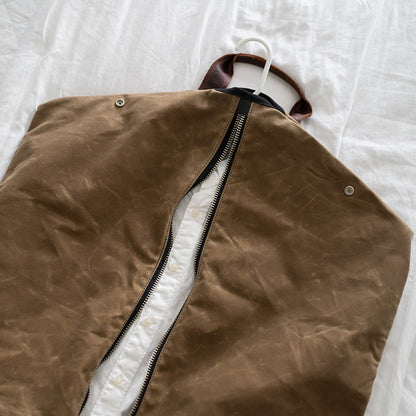 Waxed Canvas Garment Bag