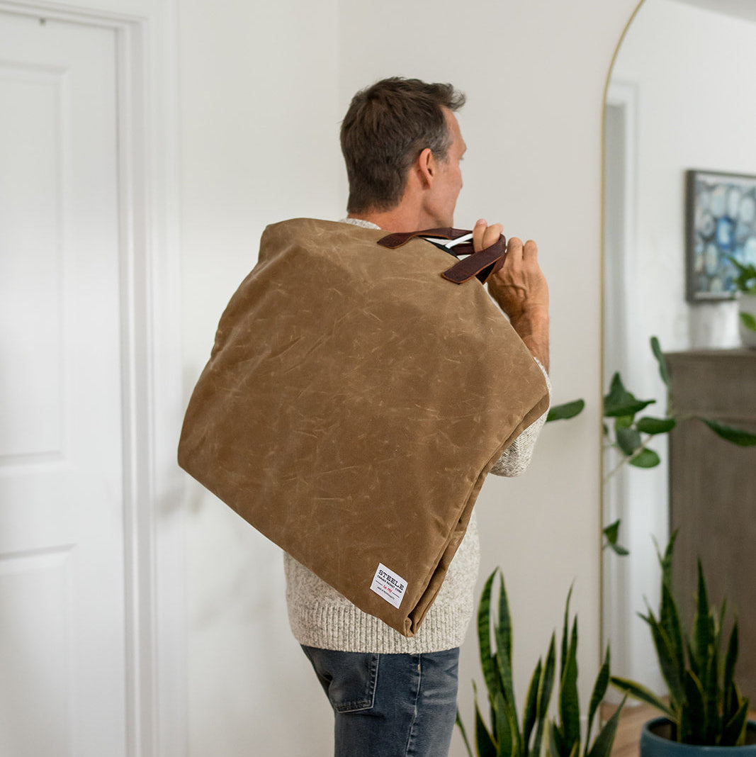 Waxed Canvas Garment Bag