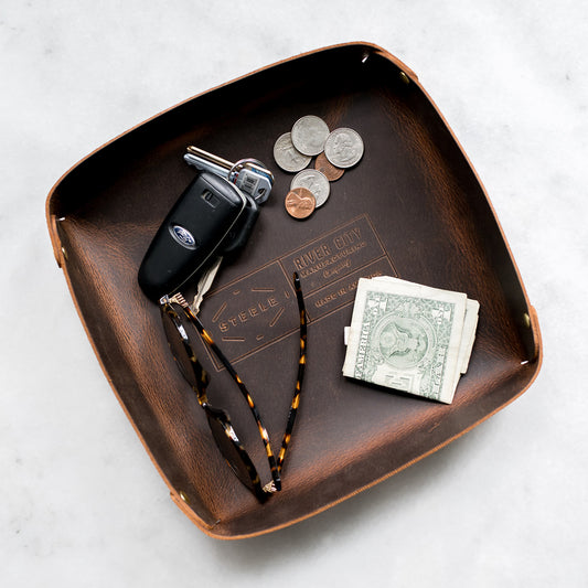 Leather Valet Tray