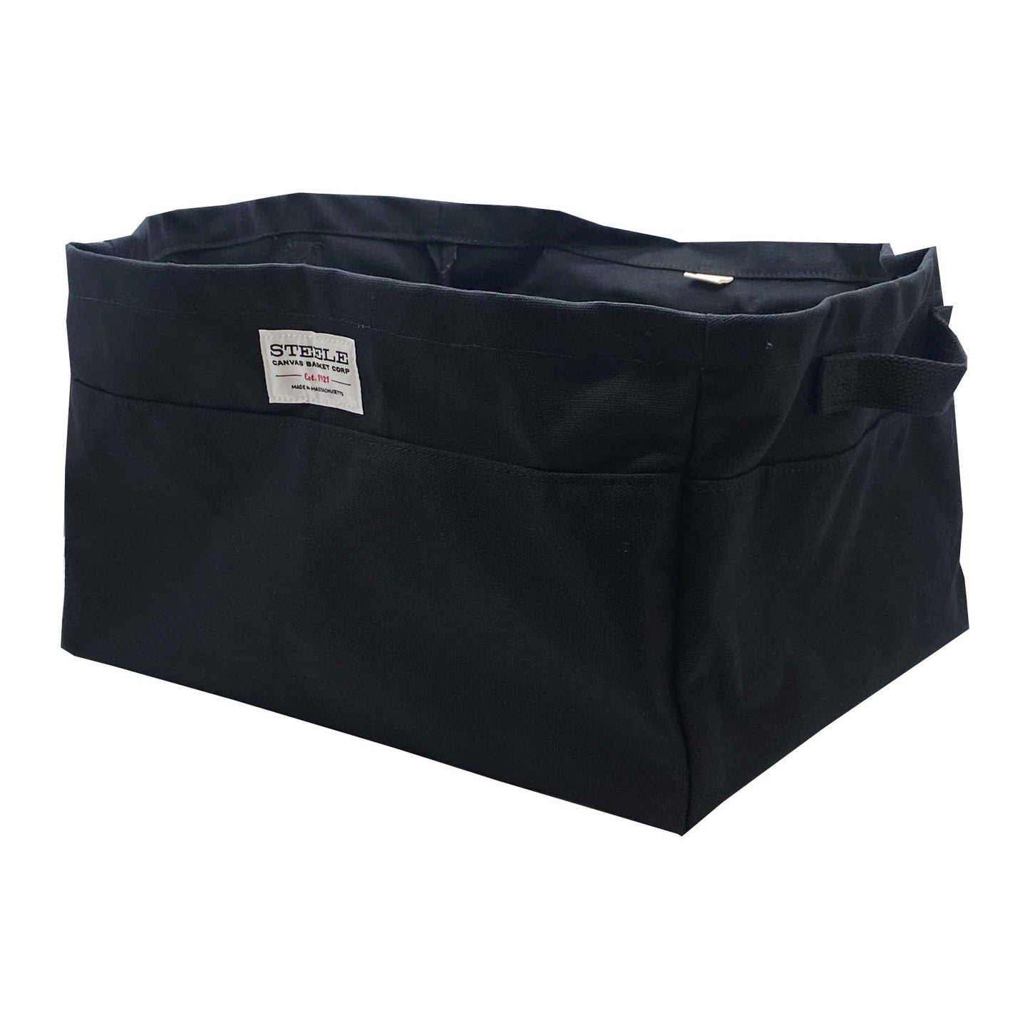 Black Large Canvas Storage Bin