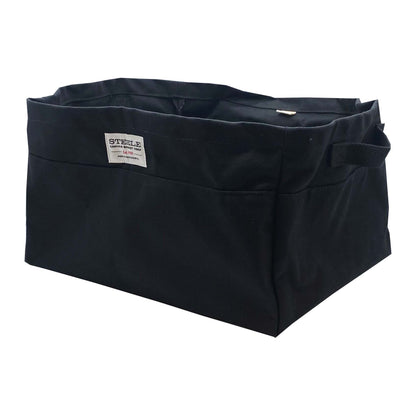 Black Large Canvas Storage Bin