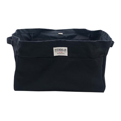 Black Large Canvas Storage Bin