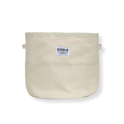 Large Round Canvas Storage Bin