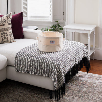 Extra Small Round Canvas Storage Bin