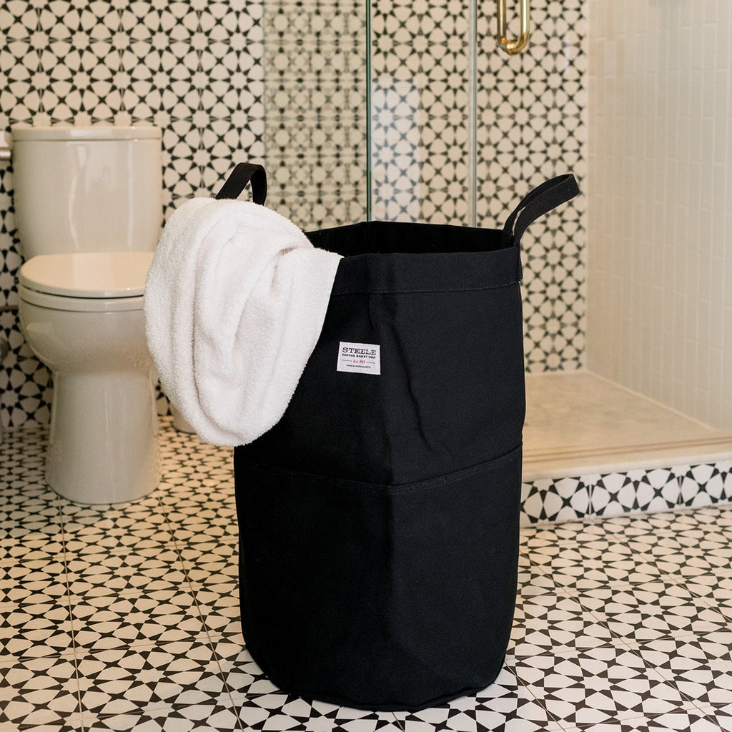 Black Canvas Storage Bins