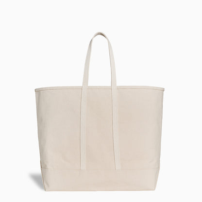 Natural Canvas Tote Bag - Large