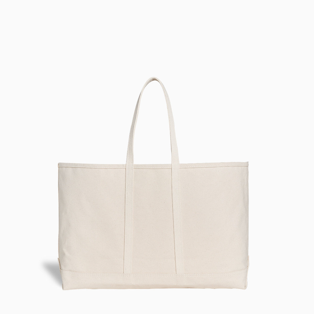 Natural Canvas Tote Bag - Wide