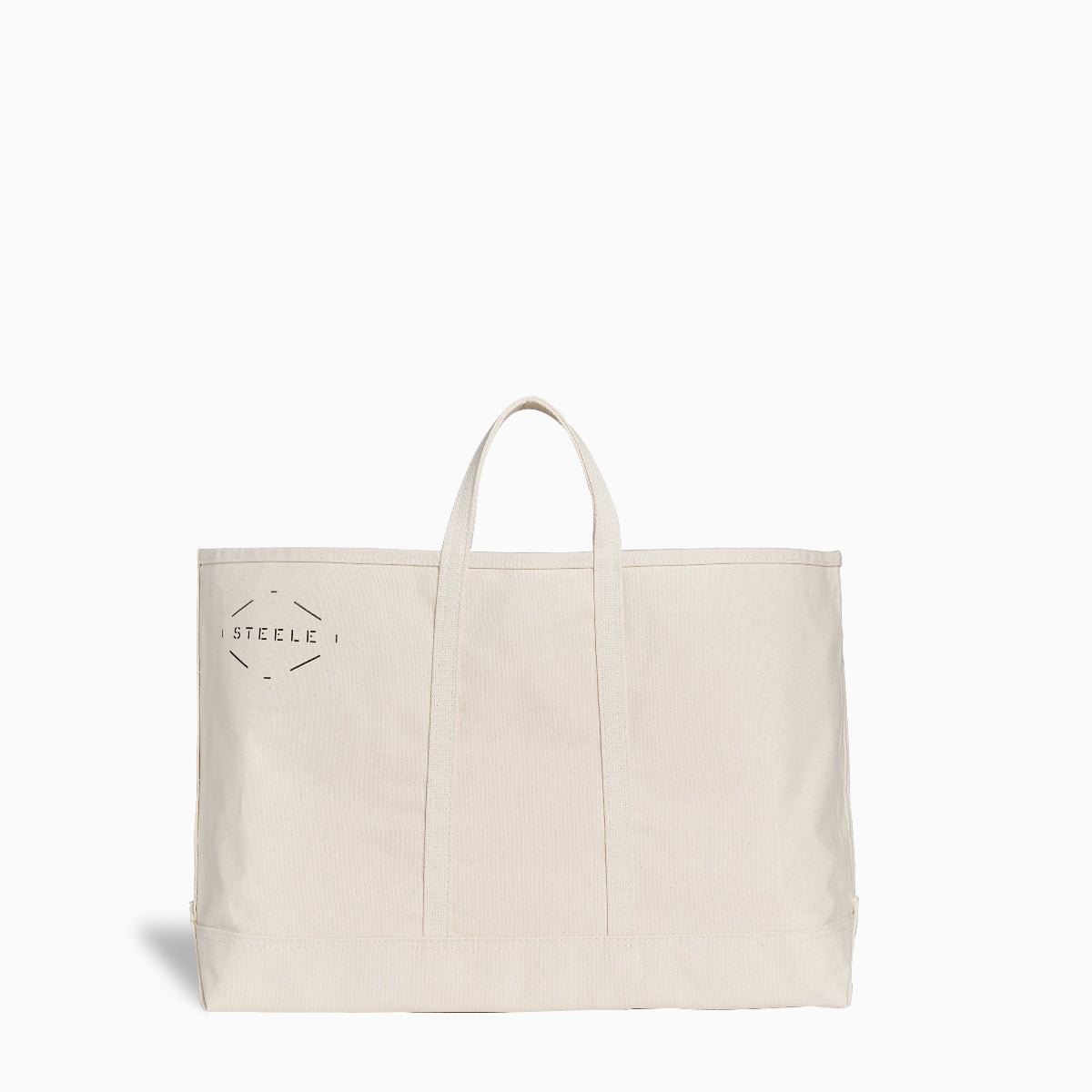 Natural Canvas Tote Bag - Wide