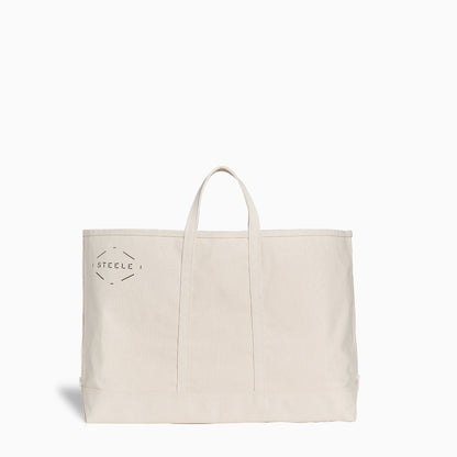 Natural Canvas Tote Bag - Wide