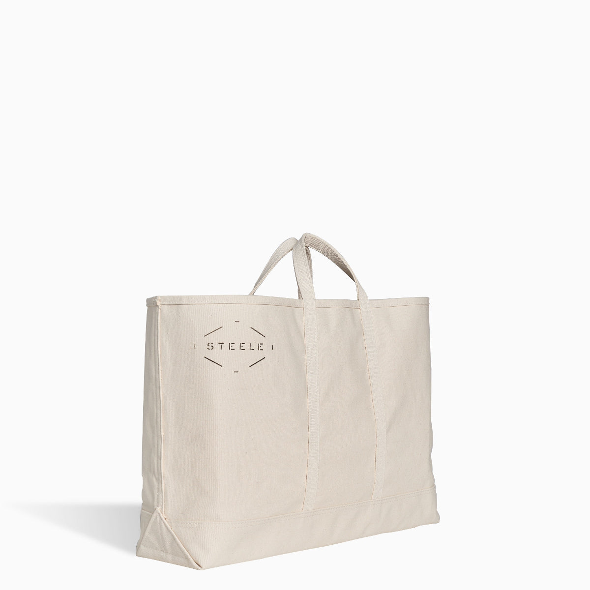 Natural Canvas Tote Bag - Wide