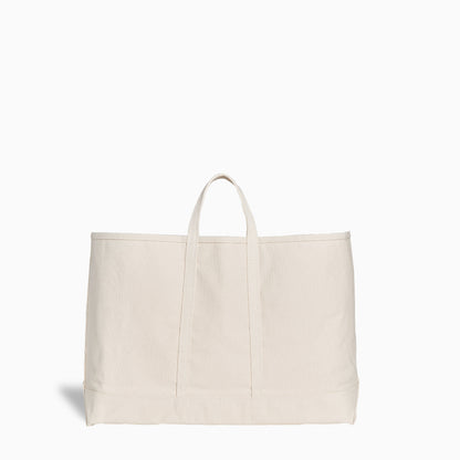Natural Canvas Tote Bag - Wide