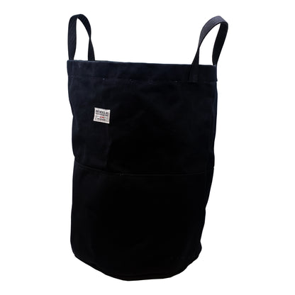 Black Tall Canvas Storage Bin