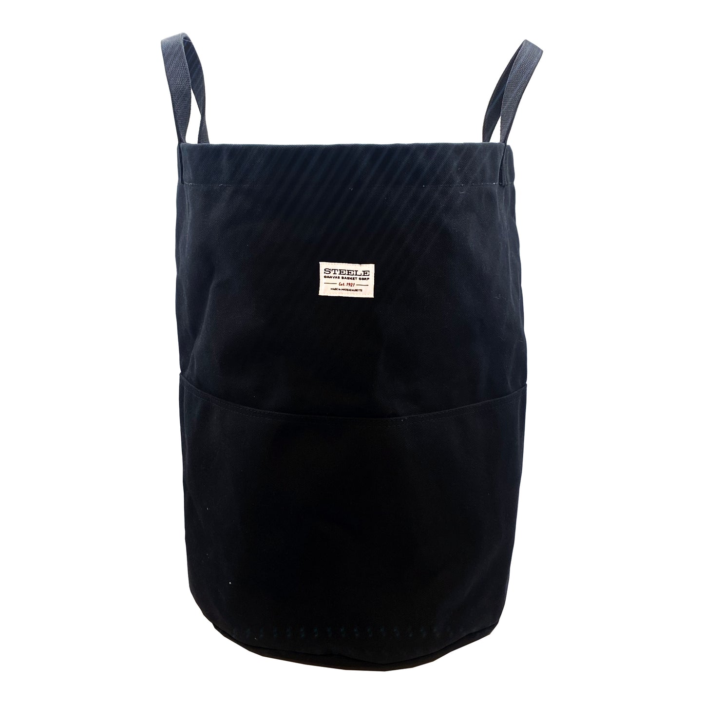 Black Tall Canvas Storage Bin