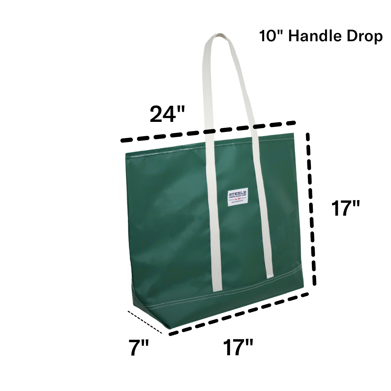Forest Green Steeletex Beach Tote