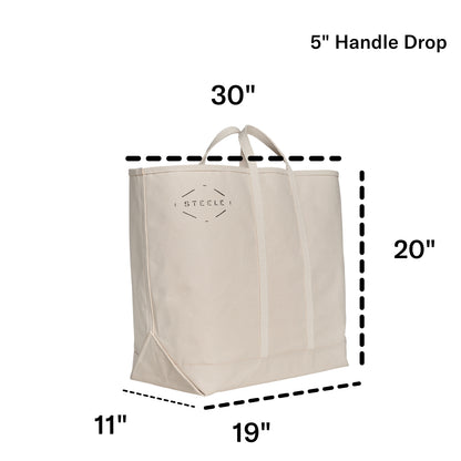 Natural Canvas Tote Bag - Large