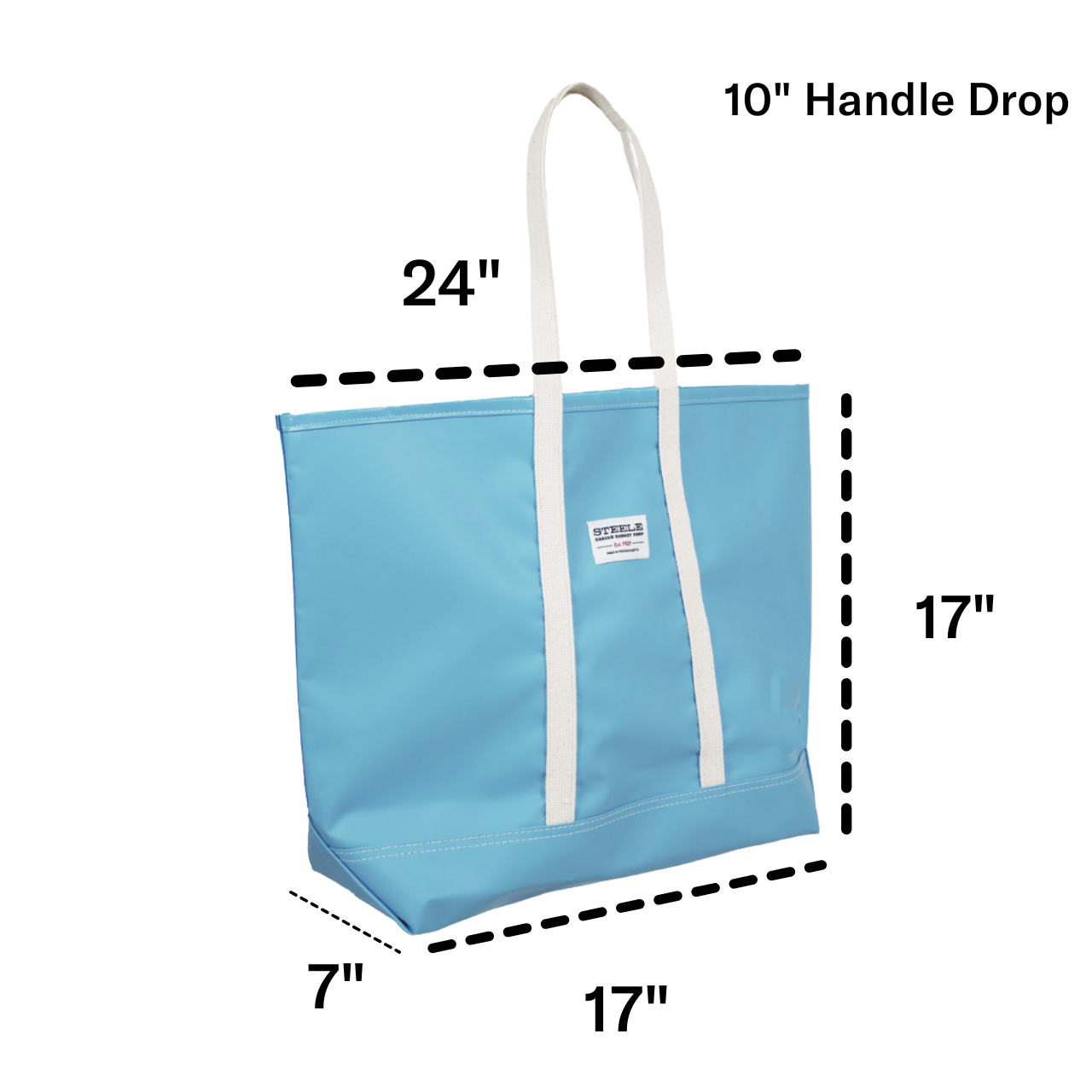 Light Blue Steeletex Beach Tote