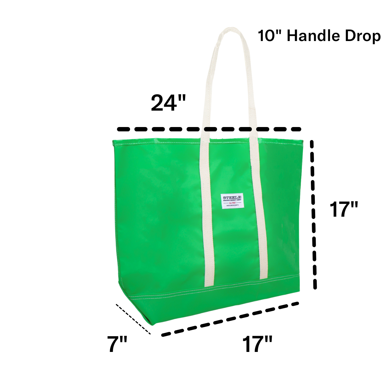 Lime Green Steeletex Beach Tote