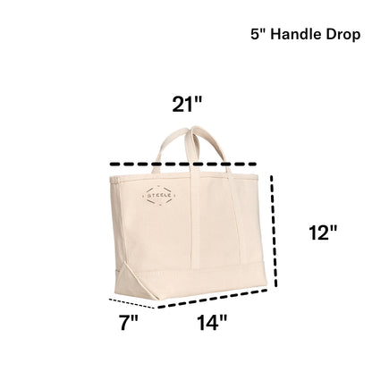 Natural Canvas Tote Bag - Small