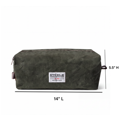 Waxed Canvas Shoe Bag