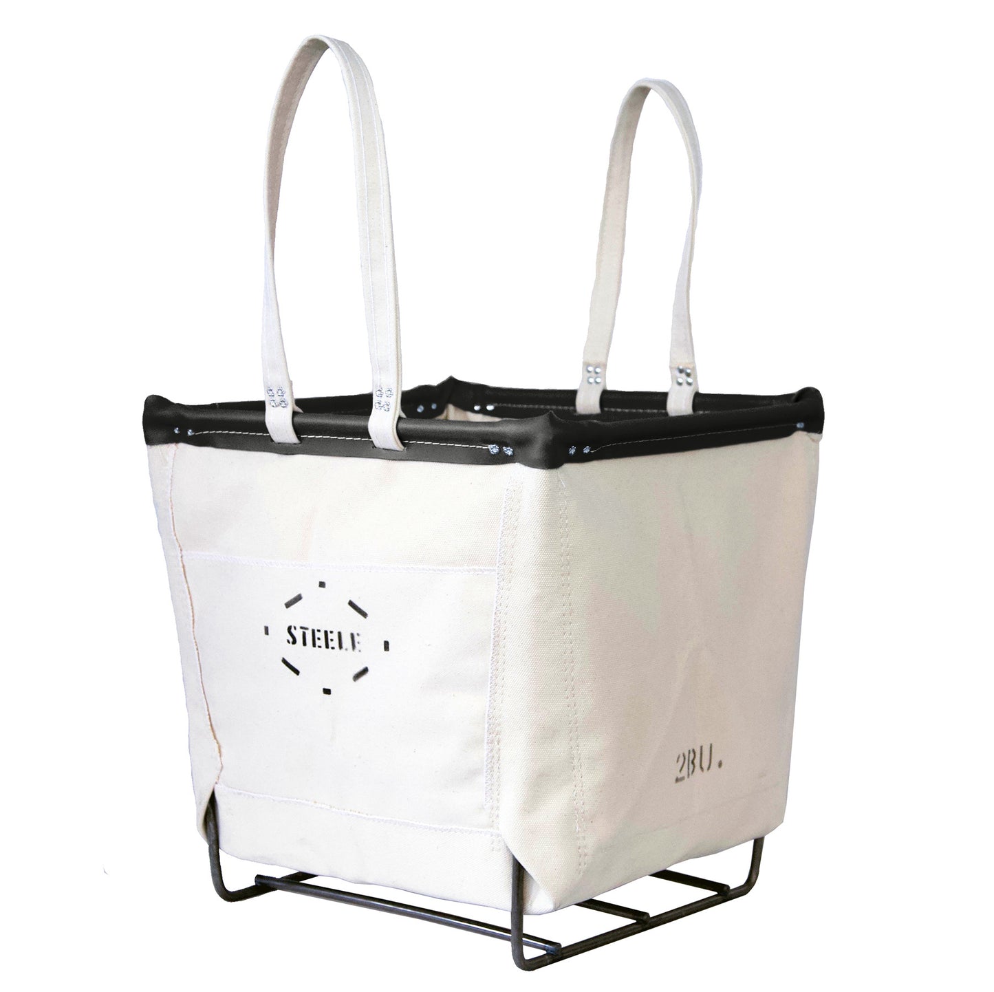 Canvas Wood Basket - 2 Bu