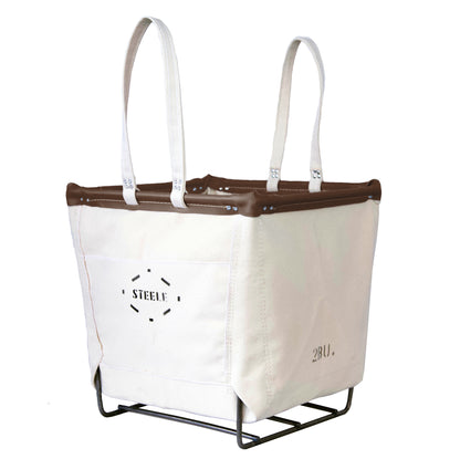 Canvas Wood Basket - 2 Bu