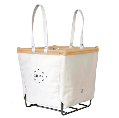 Canvas Wood Basket - 2 Bu